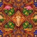 Background ganpati decoration design