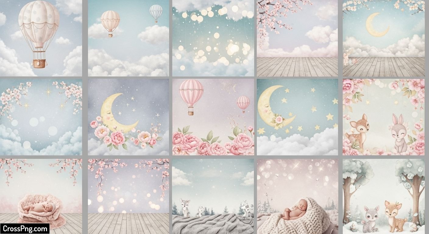 Background images for baby photo editing psd image
