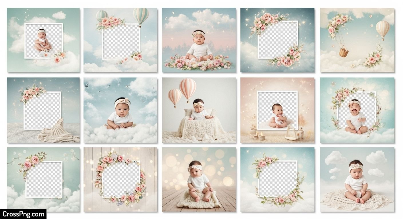 Background images for baby photo editing psd image 3