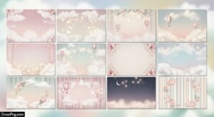 Background images for baby photo editing psd image