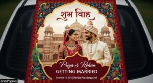 Background indian wedding poster for car image 2