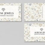 Background jewellery visiting card design image