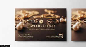 Background jewellery visiting card design image 3