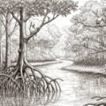 Background jugal forest