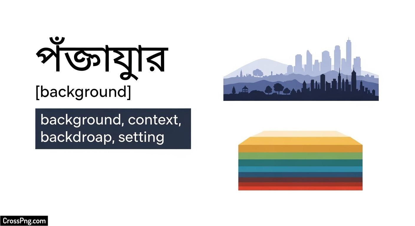 Background meaning in bengali image 3
