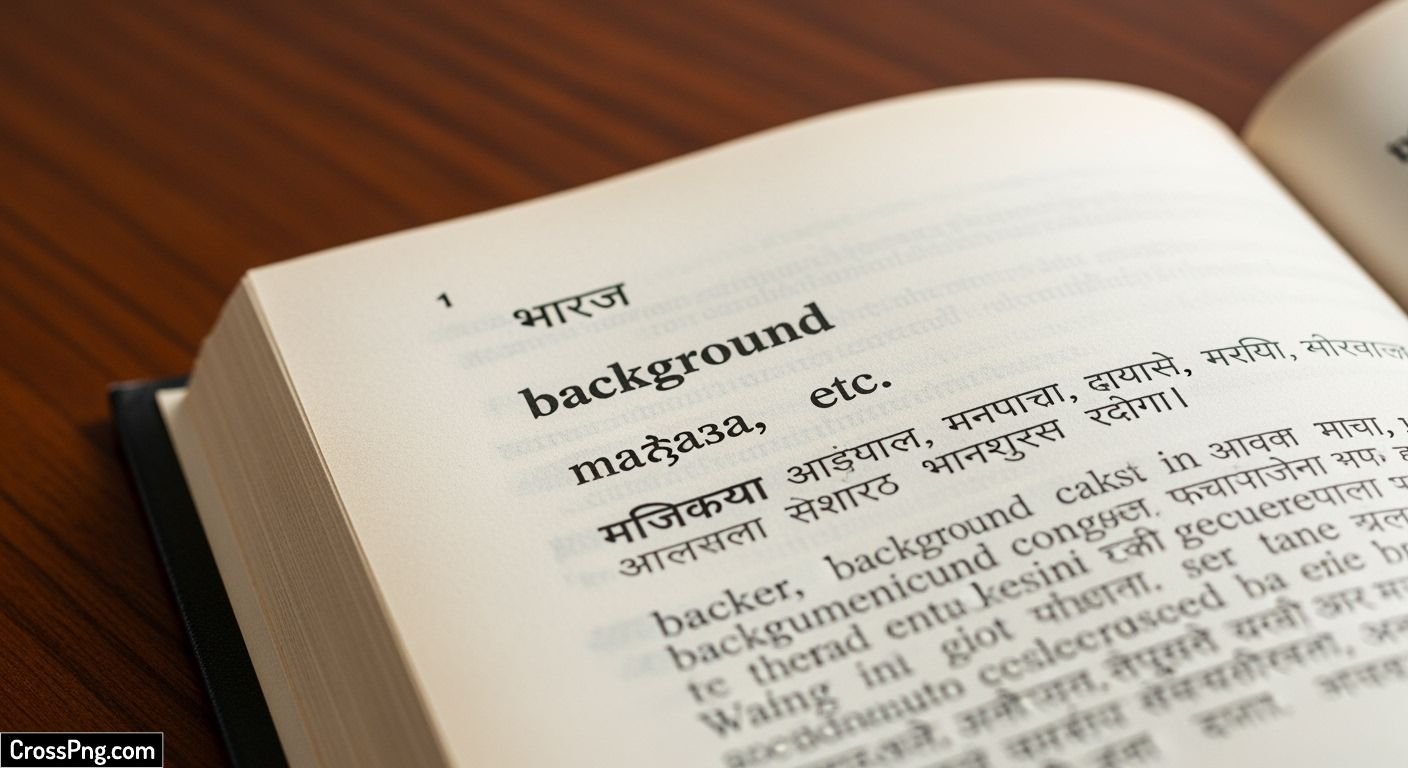 Background meaning in marathi image