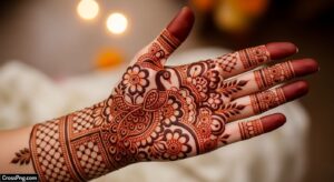 Background mehndi design image 3