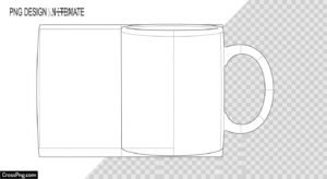 Background mug design template png image