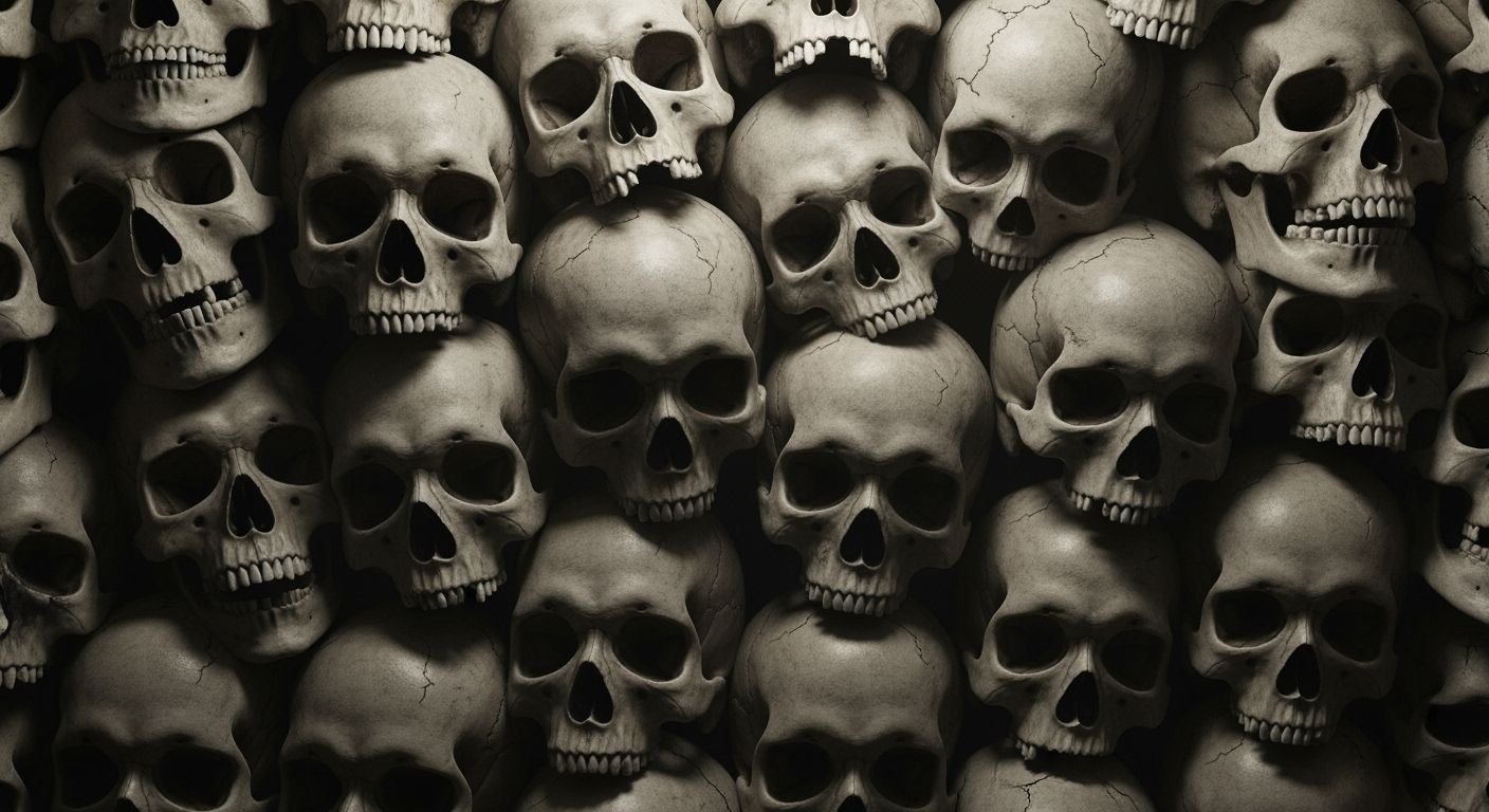 Background of skulls image