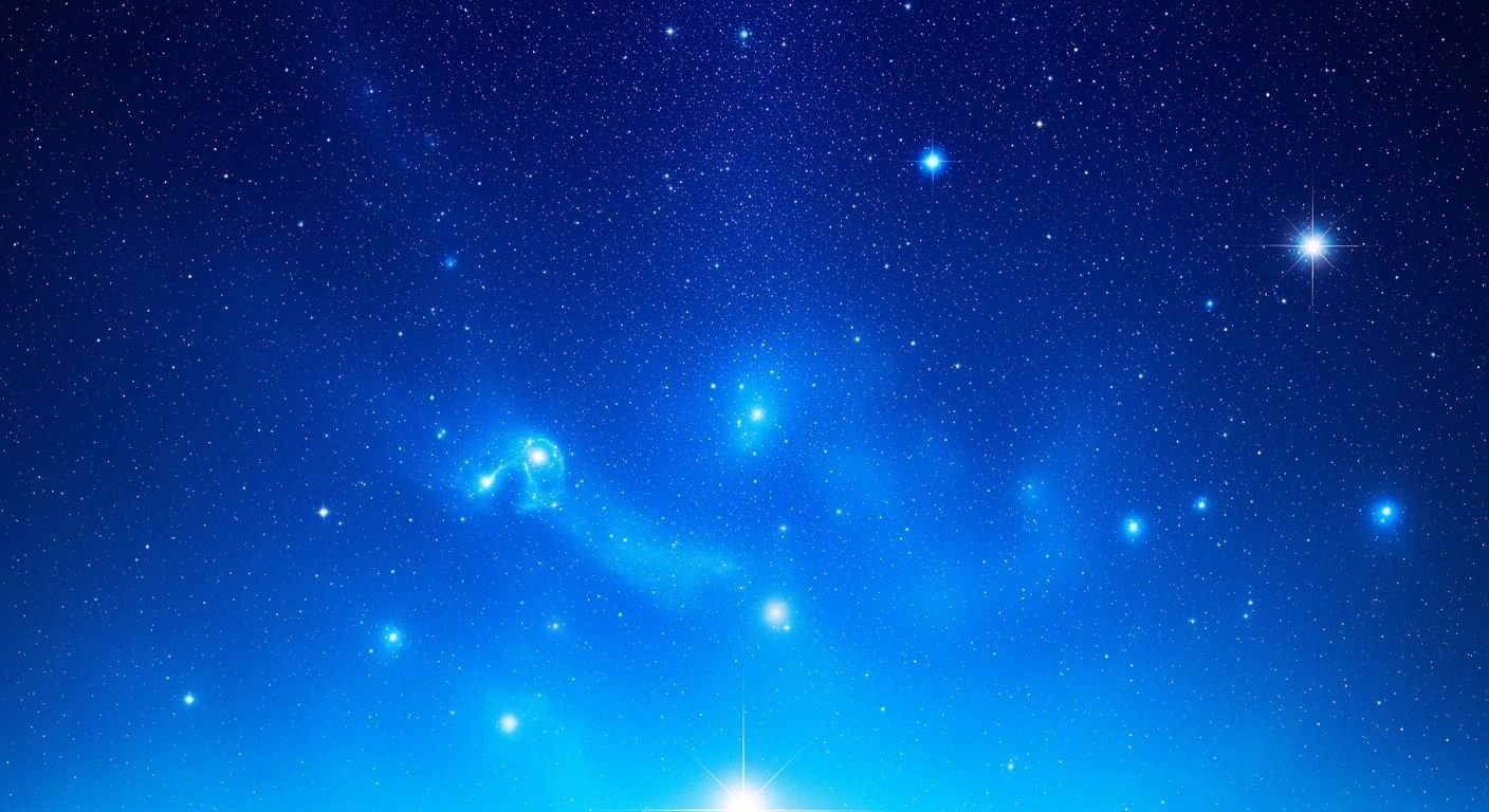 Background stars blue image 3