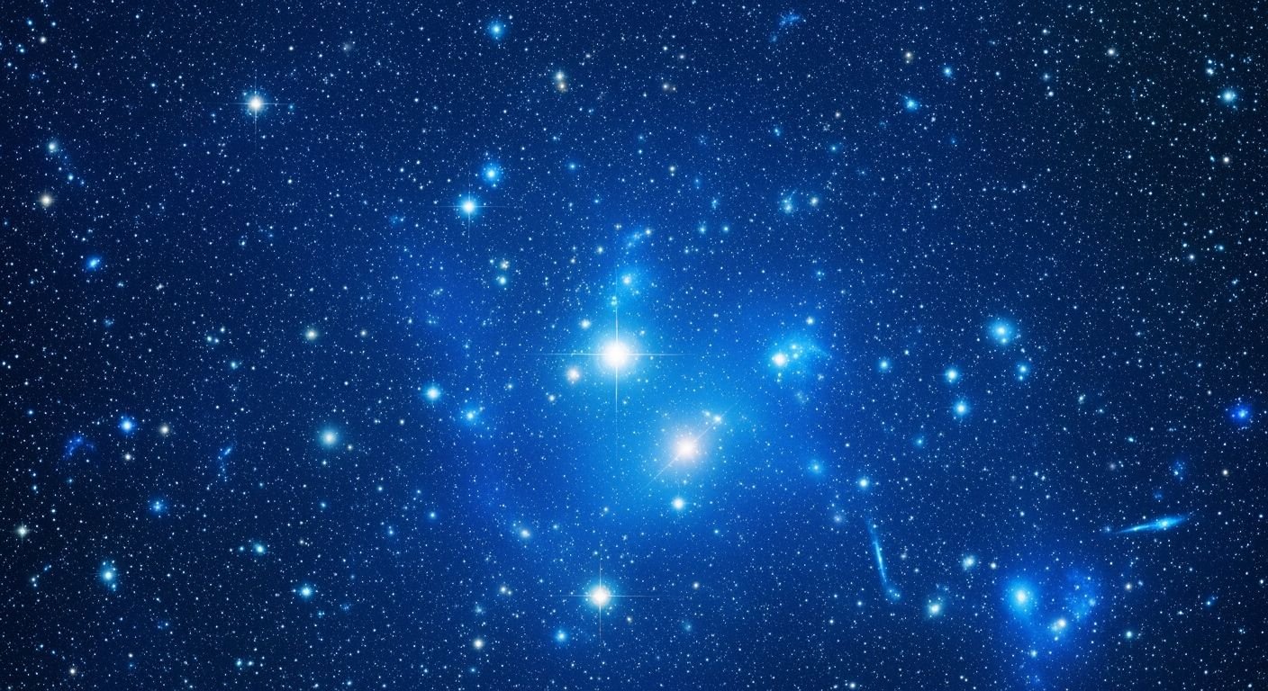 Background stars blue image 4