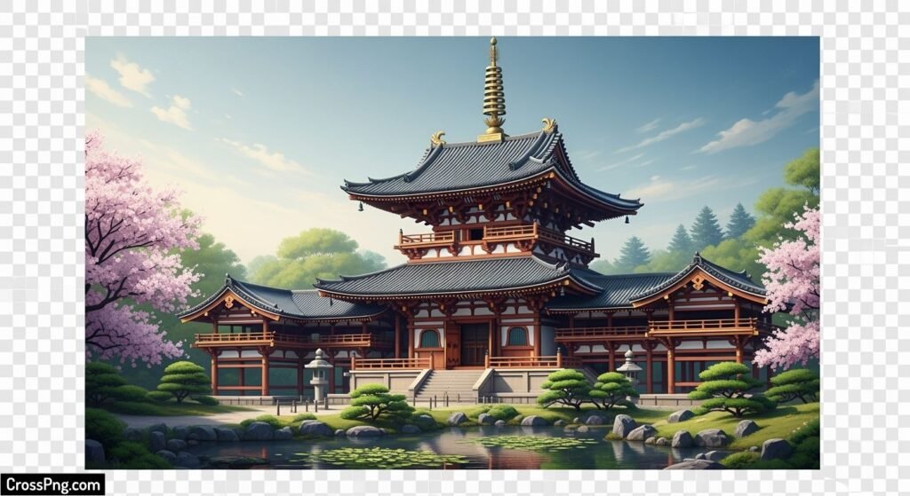 Background temple png hd image