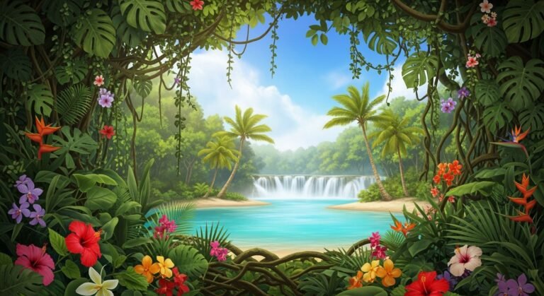 Background tropical image