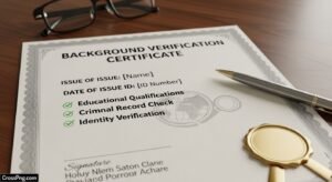 Background verification certificate image