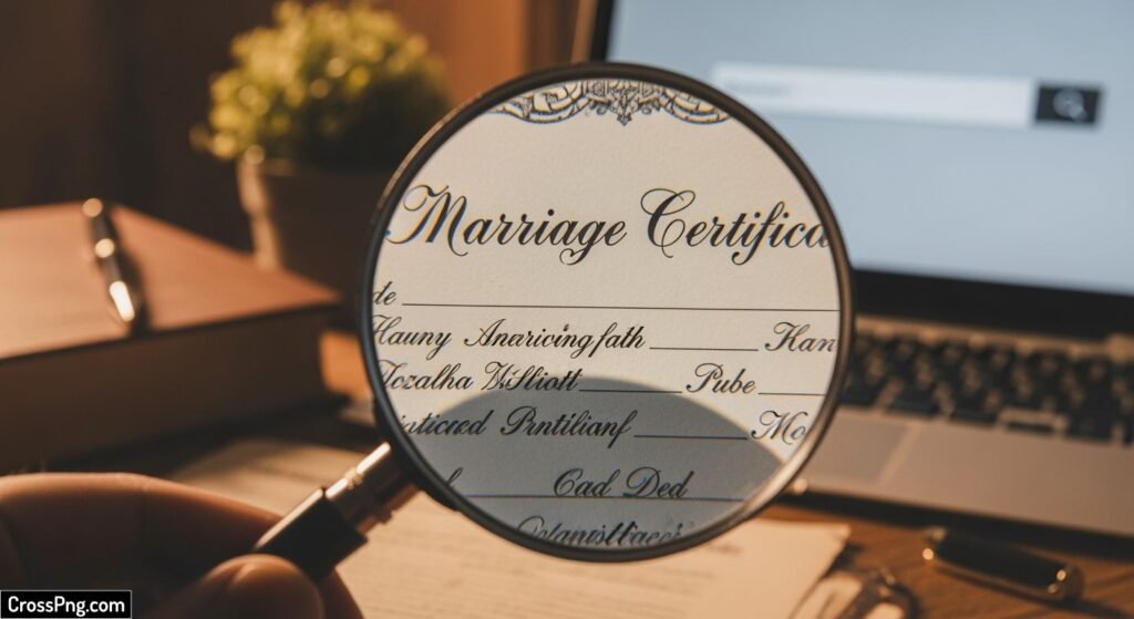 Background verification for marriage image