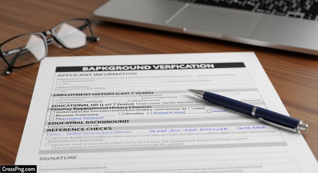 Background verification form image 2