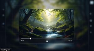 Background video player image