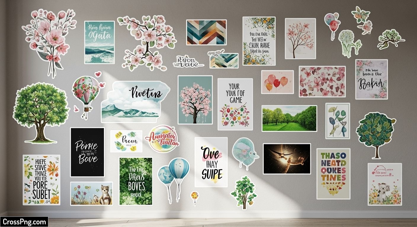 Background wall stickers image