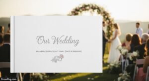 Background wedding album cover design image 3