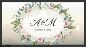 Background wedding banner design image 3