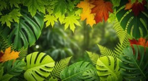 Background with leaf image 2