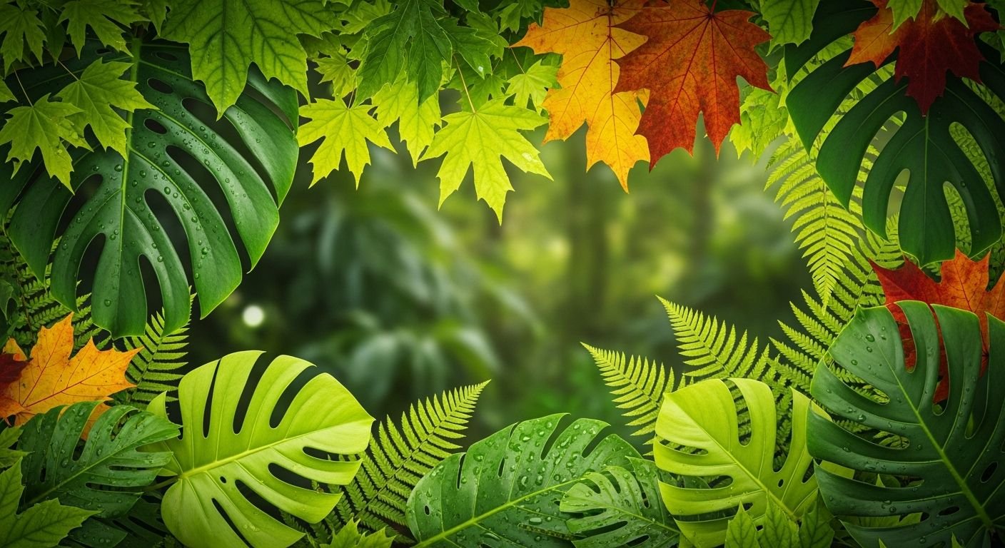 Background with leaf image 2