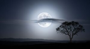 Background with moon image
