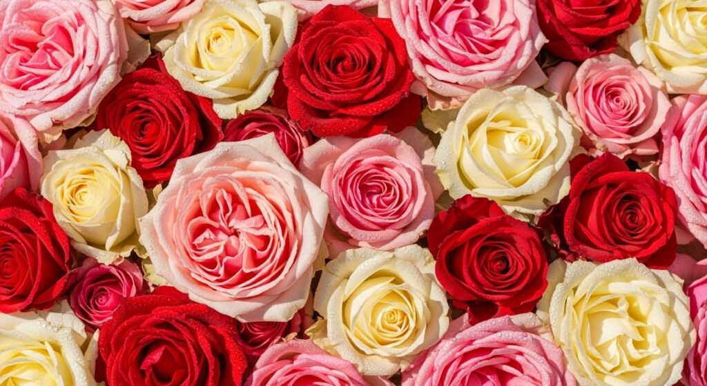 Background with roses image 2