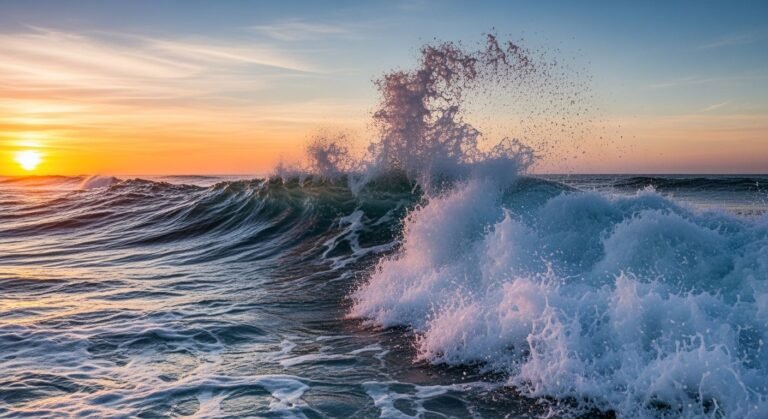 Background with waves image 2