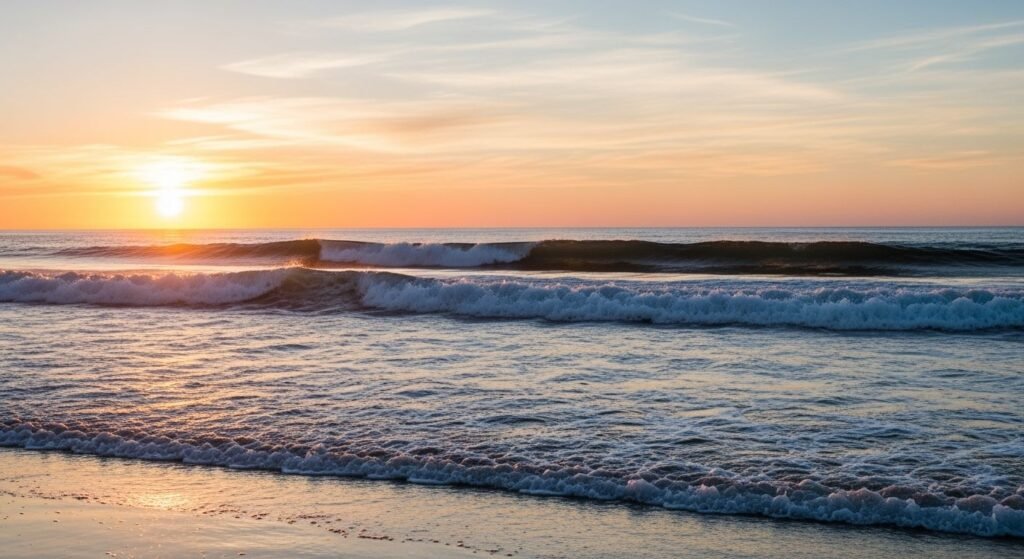 Background with waves image 3