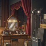 Backstage room anime background image 3