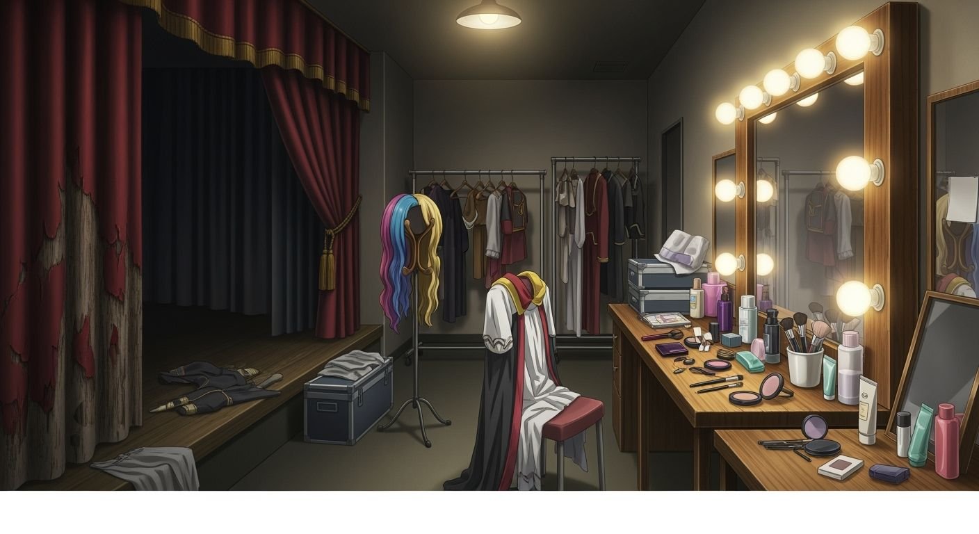 Backstage room anime background image 4