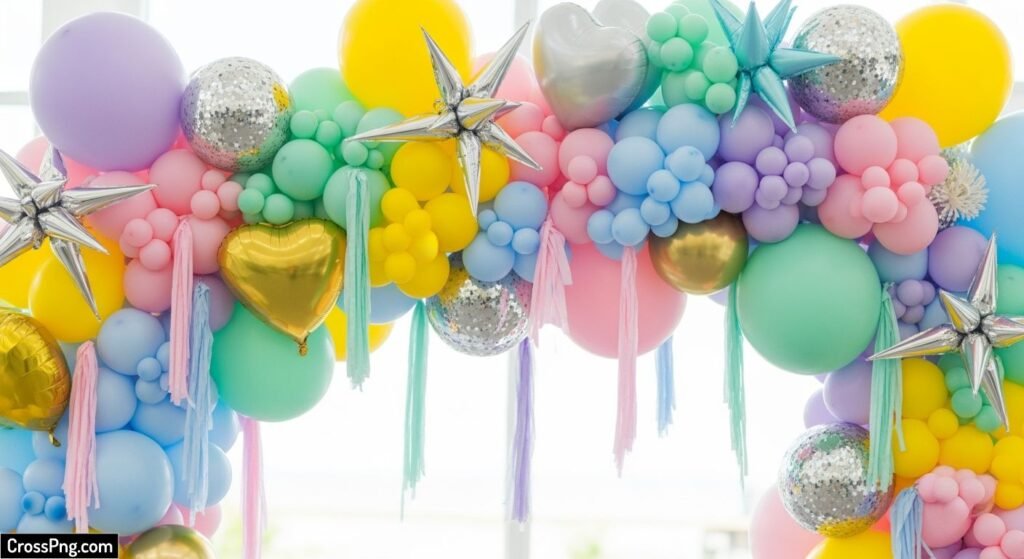 Balloon background decoration image