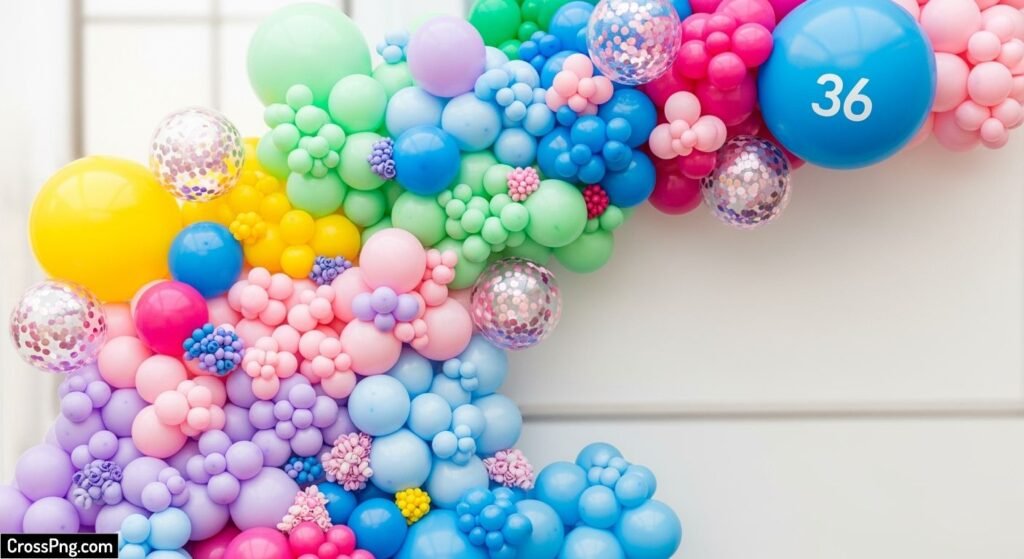 Balloon background decoration image 3