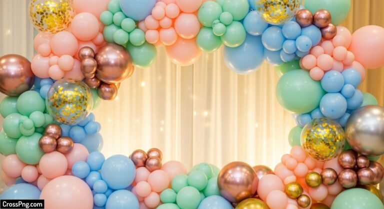 Balloon decoration background image