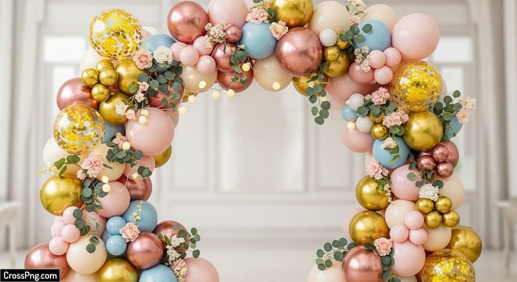 Balloon decoration background image