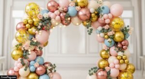Balloon decoration background image