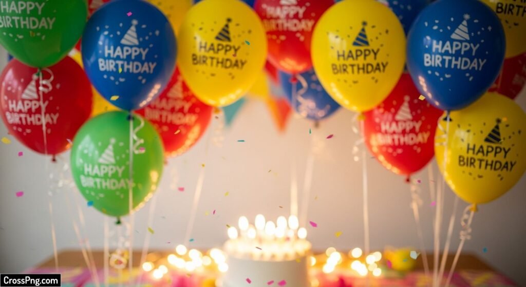Balloons birthday background image