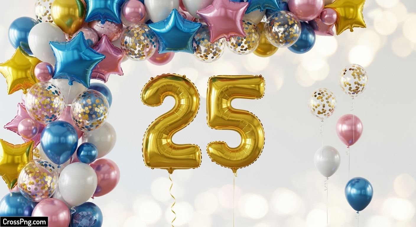 Balloons birthday background image