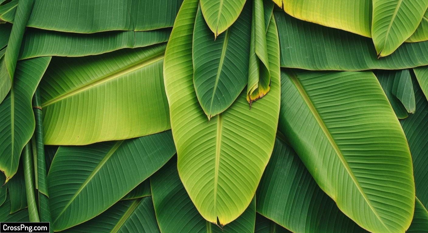 Banana leaf background decoration image 3
