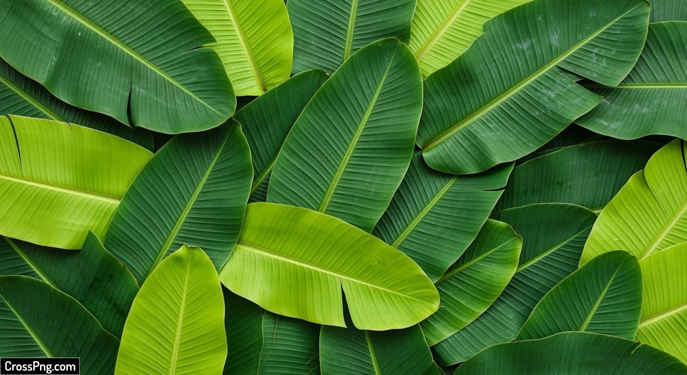 Banana leaf background decoration image 4