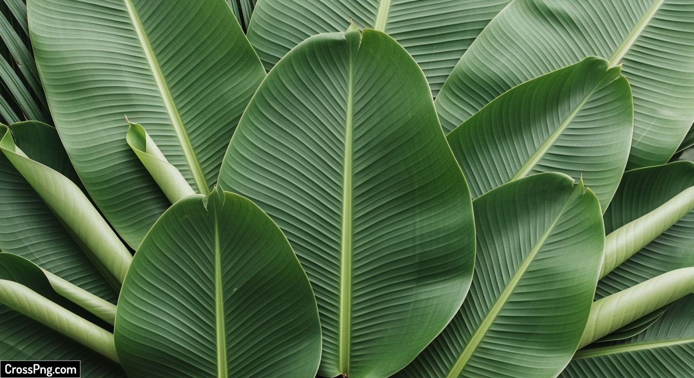Banana leaf background decoration image 5