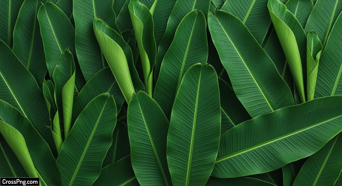 Banana leaf background decoration image