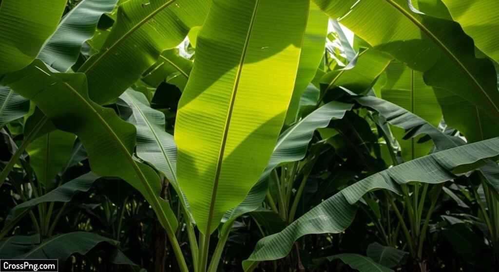 Banana leaf background image