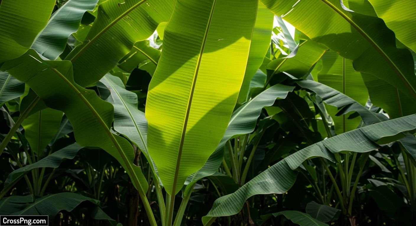 Banana leaf background image