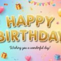 Banner background happy birthday