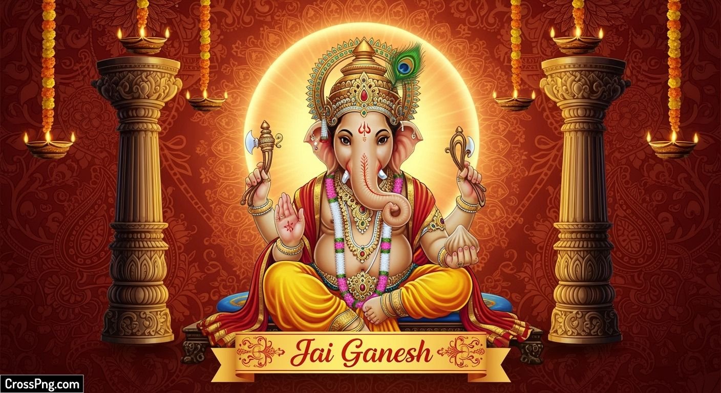 Banner ganpati background image