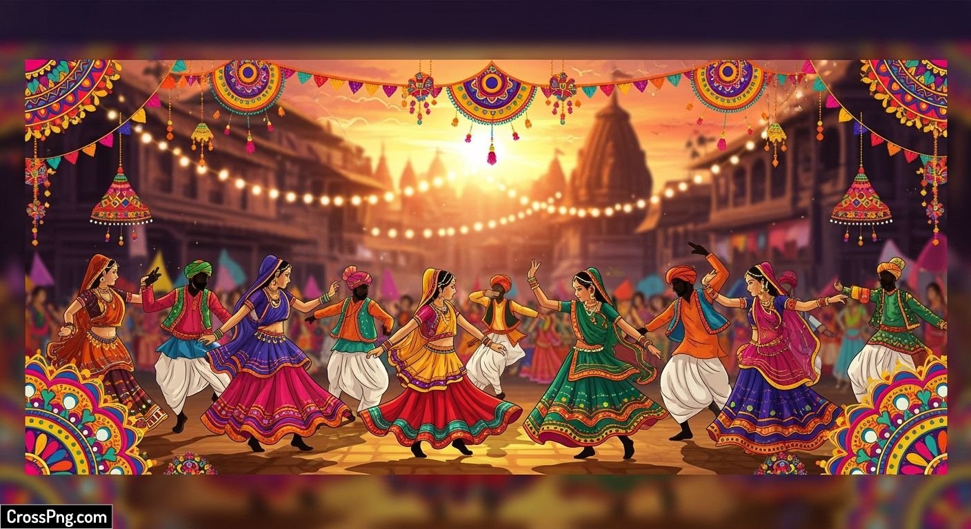 Banner garba background image