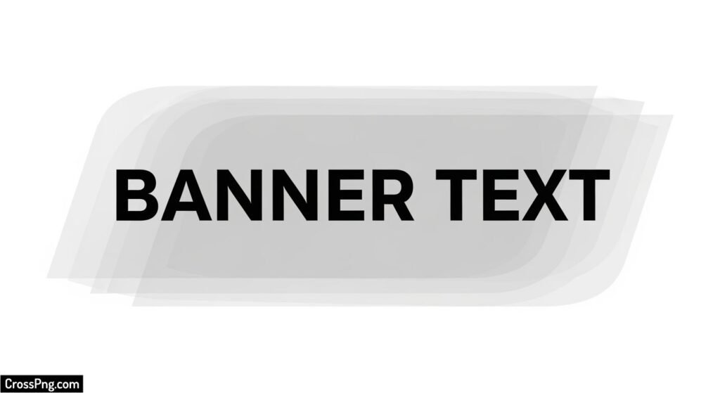 Banner text background png image