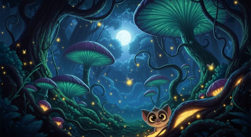 Beautiful dreamy cartoon pixar dark image 2